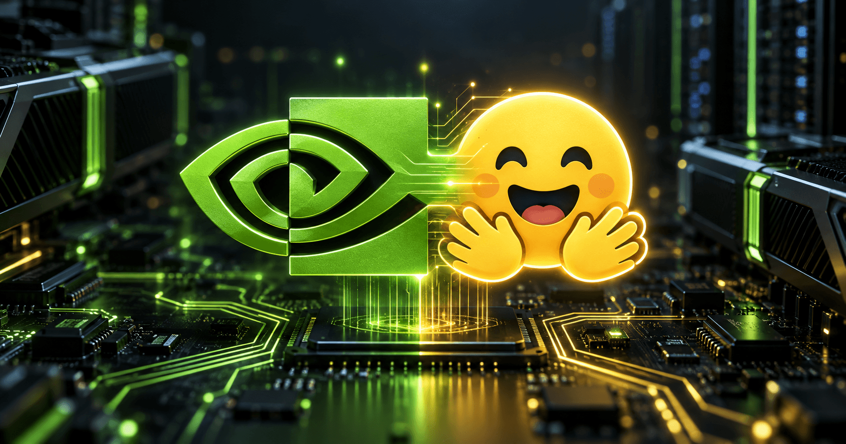 Cover image for "NVIDIA Acquires Hugging Face for $12.93B: Developer Impact" - Prajwal V Naik Blog